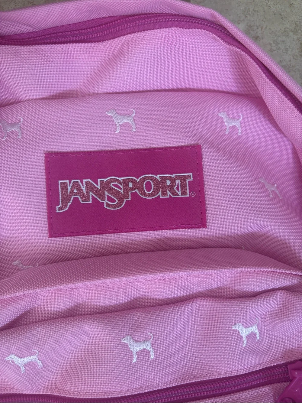 Victoria’s Secret Pink x Jansport Backpack & Lunch Bag Set Pink Puppy Dog